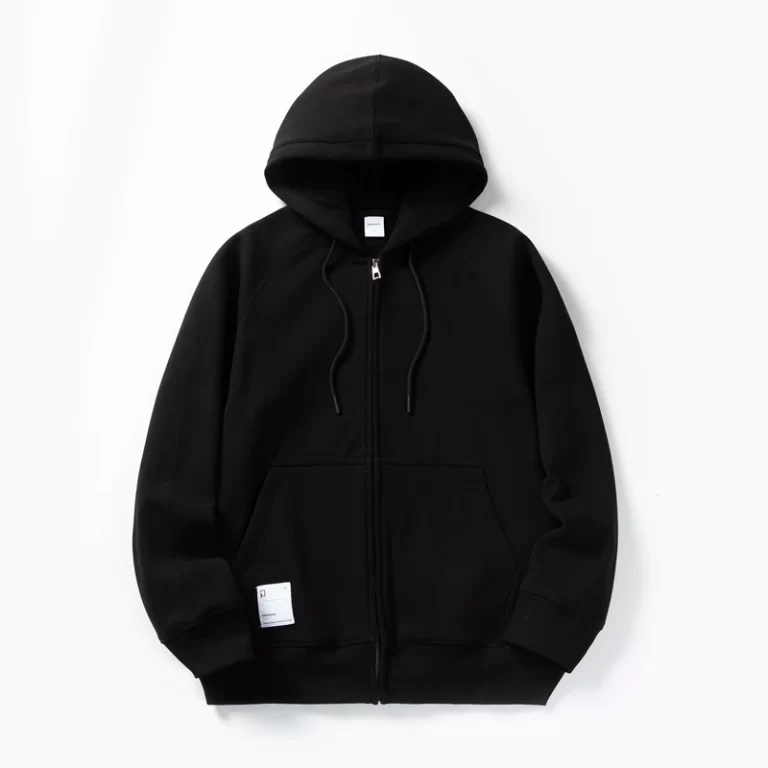 Solid Color Hoodie Men Fashion Zip Up Long Sleeve Oversized Jacket Coat Harajuku Gothic Hooded Sweatshirt Y2K Teen BP13813 - Image 15