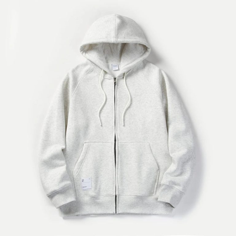 Solid Color Hoodie Men Fashion Zip Up Long Sleeve Oversized Jacket Coat Harajuku Gothic Hooded Sweatshirt Y2K Teen BP13813 - Image 8