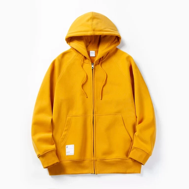 Solid Color Hoodie Men Fashion Zip Up Long Sleeve Oversized Jacket Coat Harajuku Gothic Hooded Sweatshirt Y2K Teen BP13813